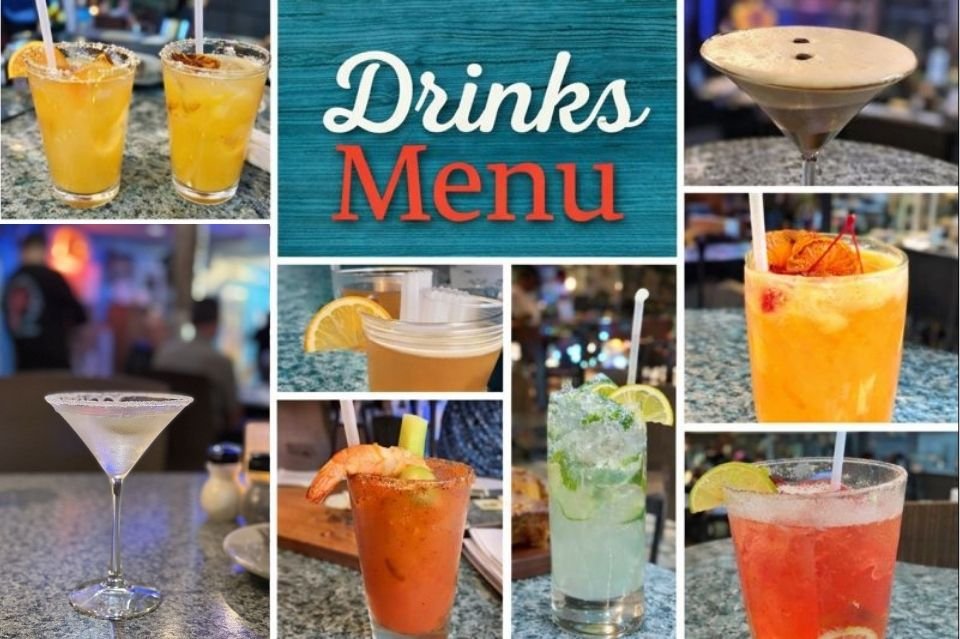 Lazy Lobster Drinks Menu Header Lazy Lobster Drinks Menu